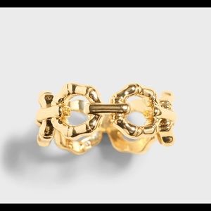 Bamboo Gold Tone Ring Sz. 5